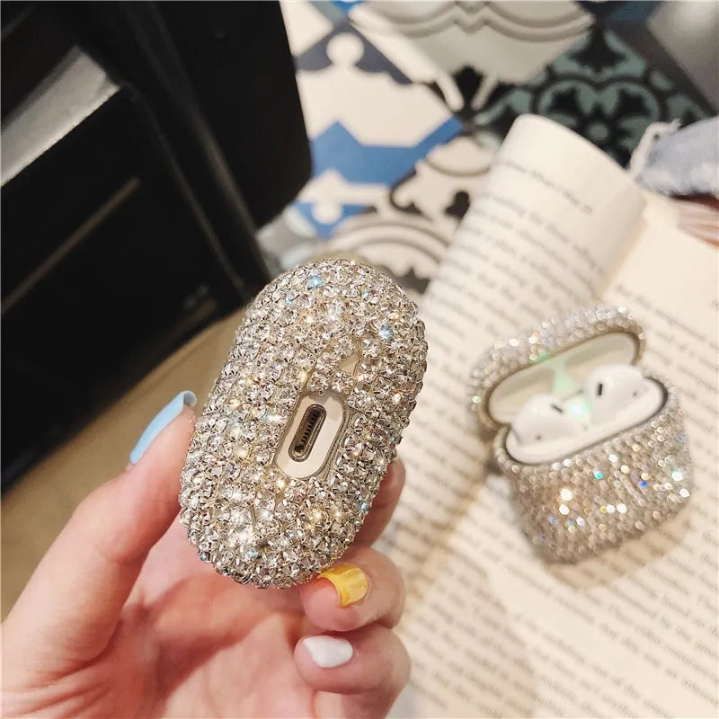 Luxury Bling Earbuds Case