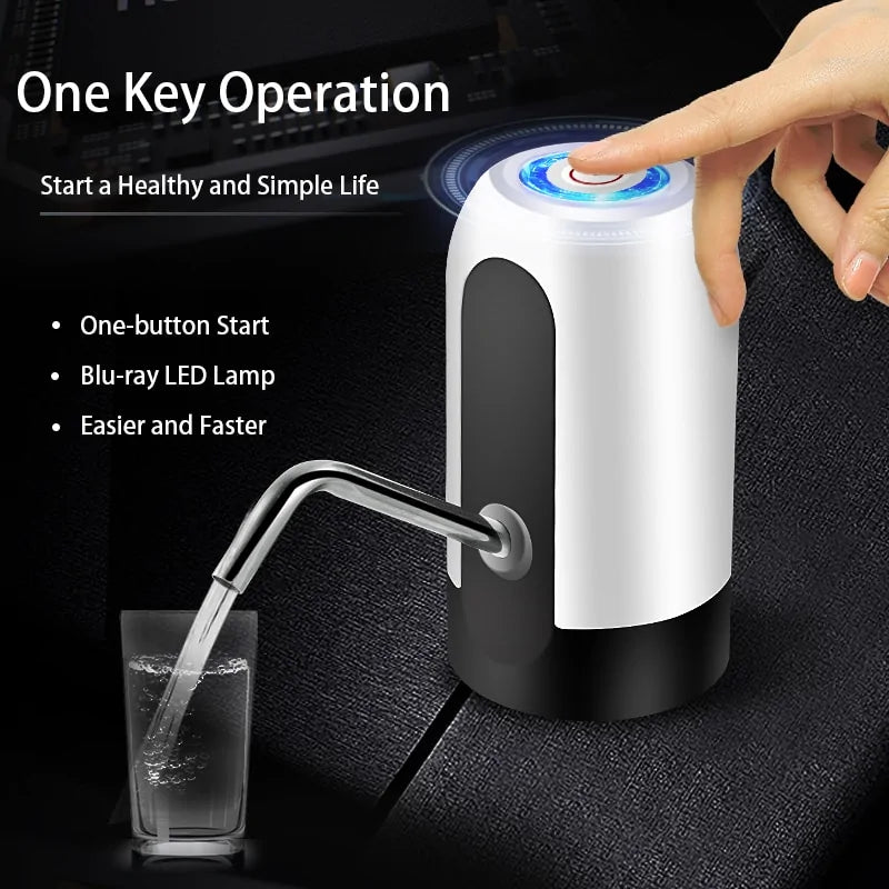 HiPiCok USB Charging Water Bottle Pump: Automatic Electric Dispenser