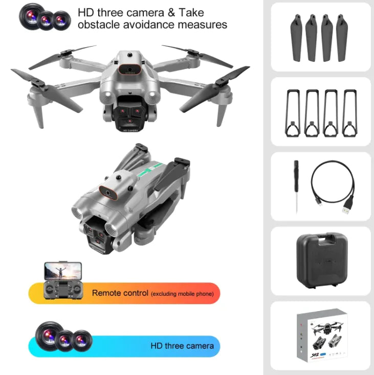 S92 Remote Control Quadcopter with Triple Camera & Optical Flow Positioning