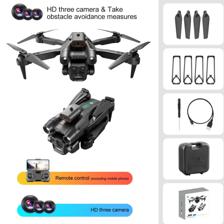 S92 Remote Control Quadcopter with Triple Camera & Optical Flow Positioning