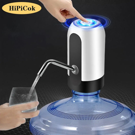 HiPiCok USB Charging Water Bottle Pump: Automatic Electric Dispenser